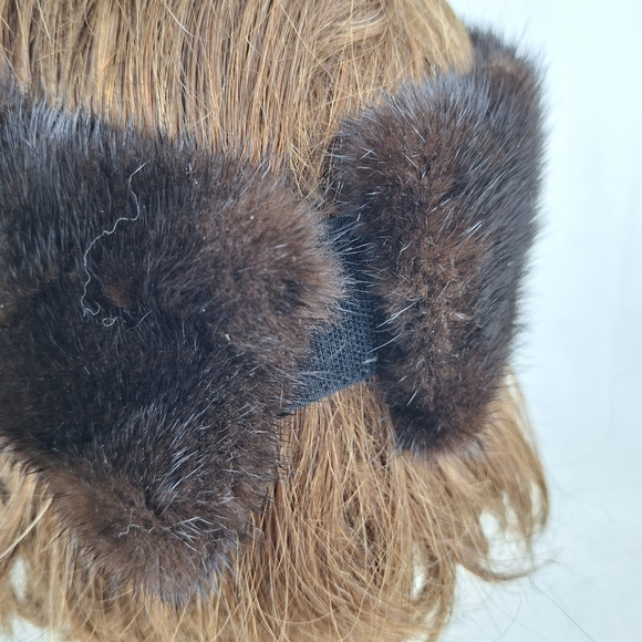 Elegant Brown Fur Headband - Picture 4 of 8